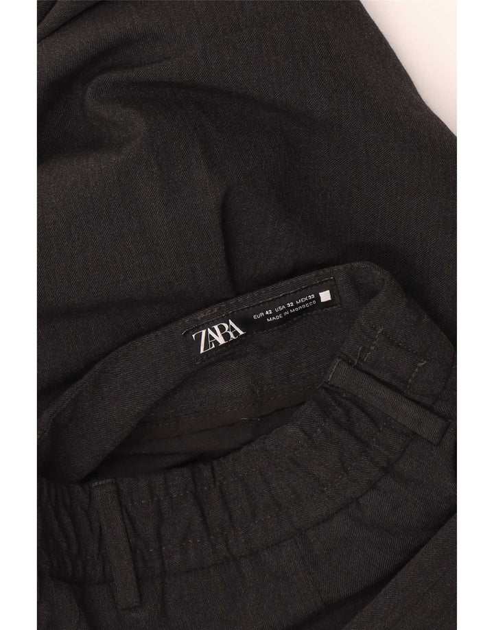Мужские костюмные брюки Zara EU 42, большие W32 L26, черные
