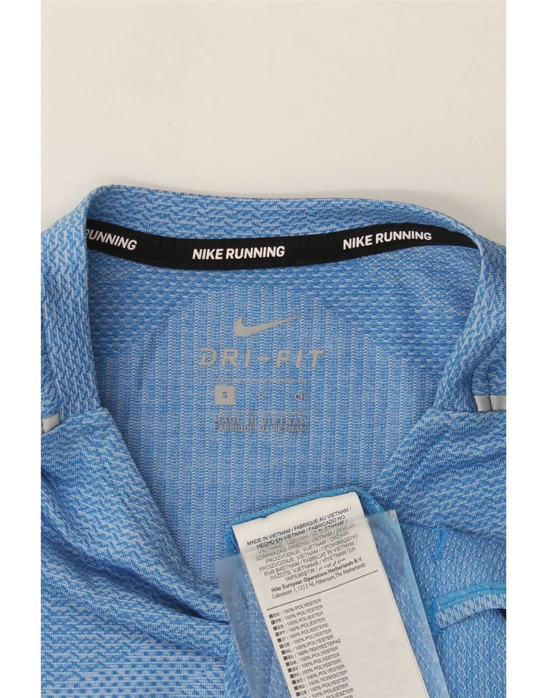 Мужская футболка Nike Dri Fit, маленький синий полиэстер с крапинками