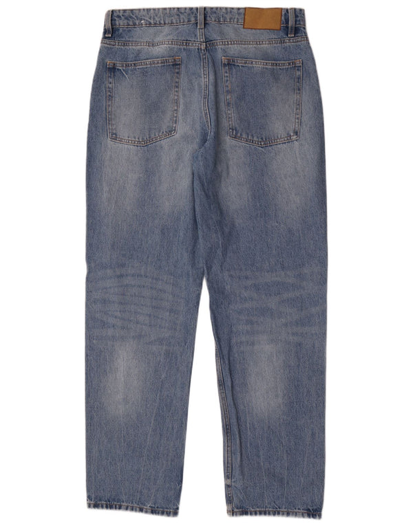Мужские прямые джинсы Zara EU 42, большие, W32 L32, синие, хлопок