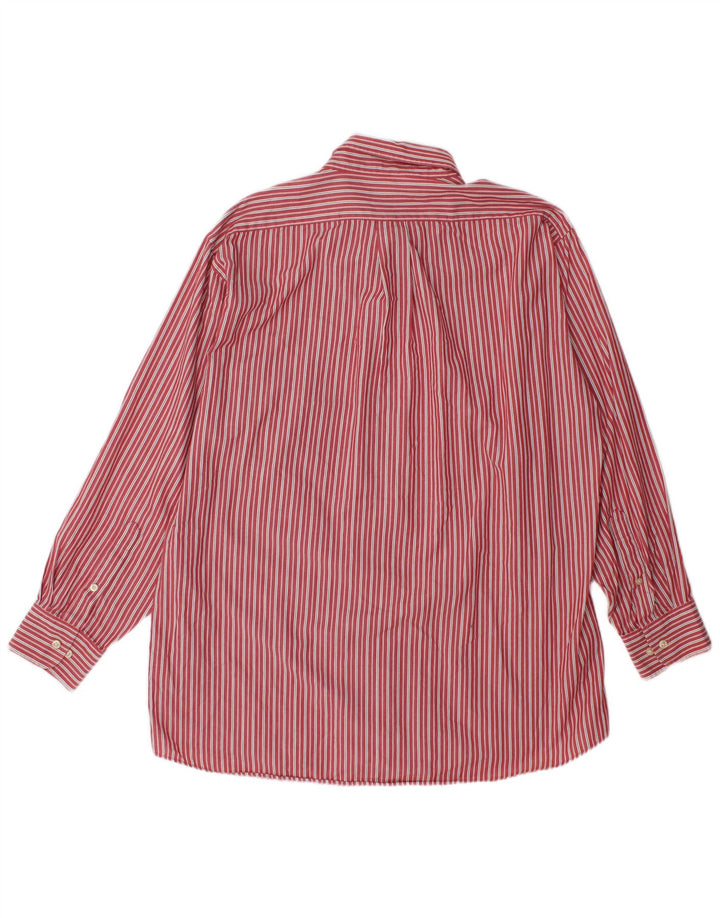 Мужская рубашка Chaps XL из хлопка в красную полоску