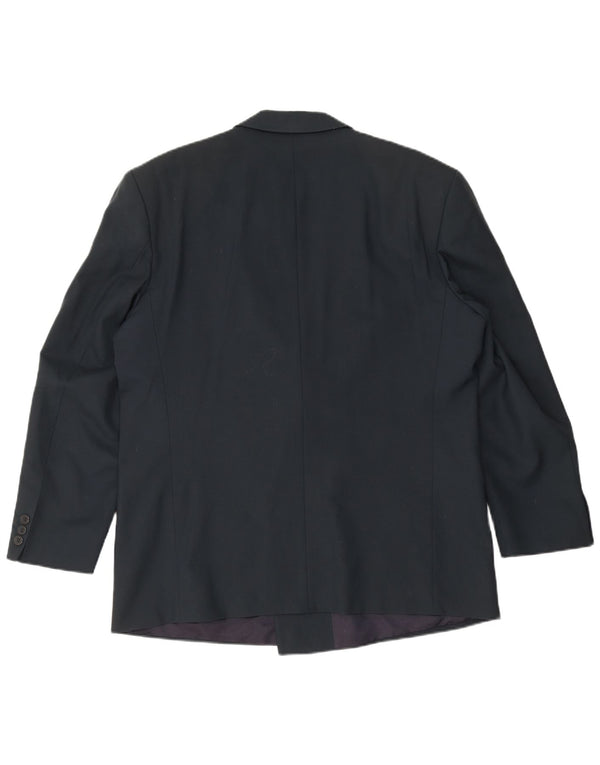 Мужской двубортный пиджак DIGEL UK 40, большой темно-синий, новая шерсть