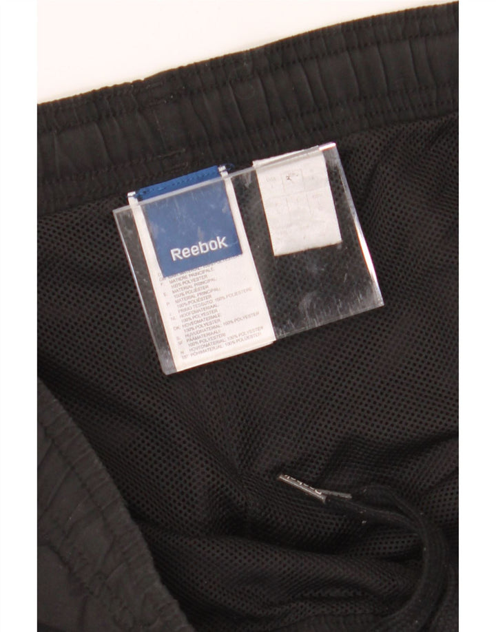 REEBOK Mens Tracksuit Trousers Joggers Large   Black Polyester Vintage Reebok and Second-Hand Reebok from Messina Hembry 