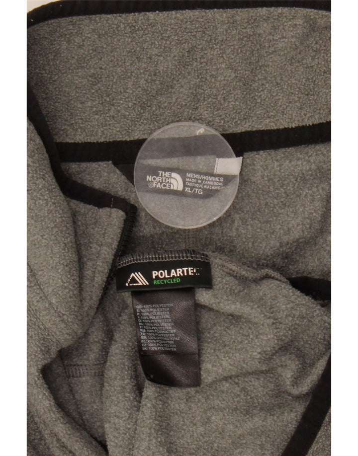 Мужской флисовый джемпер с воротником на молнии The North Face XL, серый полиэстер