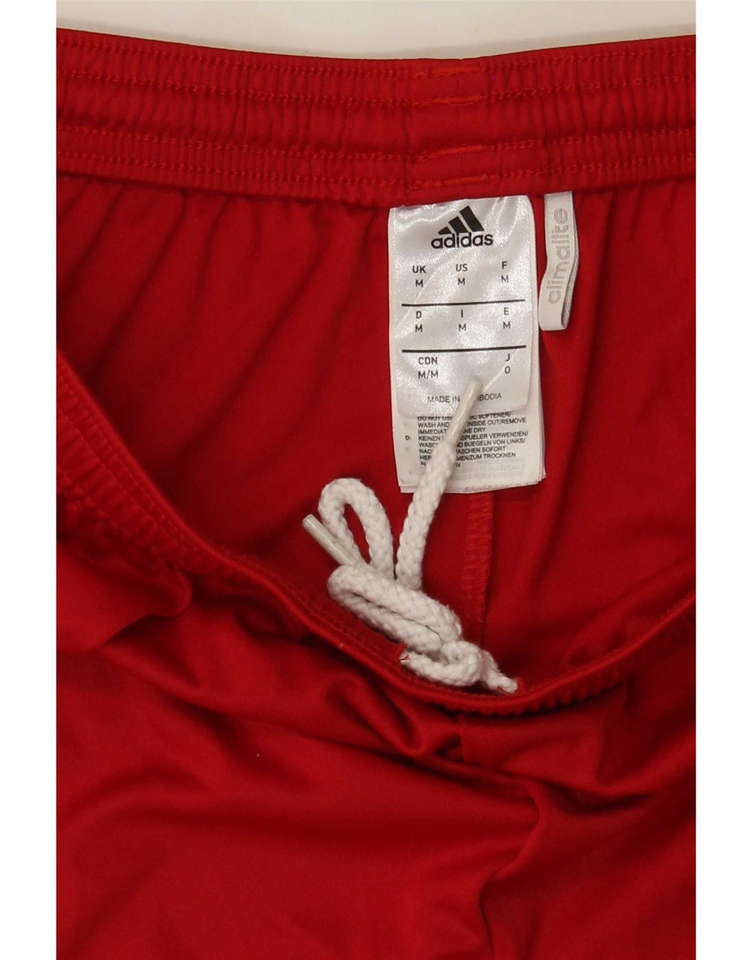 Мужские спортивные шорты Adidas Climalite, средний красный полиэстер с цветными блоками