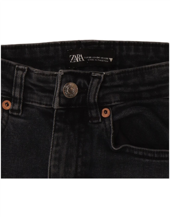 Женские джинсы Bootcut Zara EU 36 XS W26 L25 черные