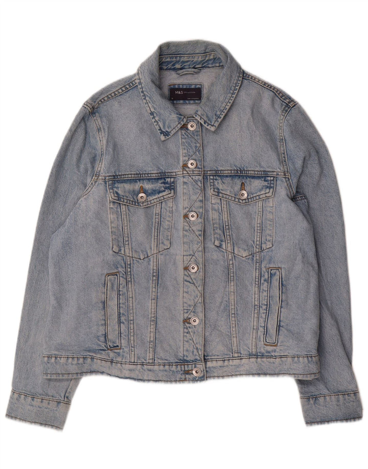 Женская джинсовая куртка Marks & Spencer UK 18 XL, синяя, хлопок