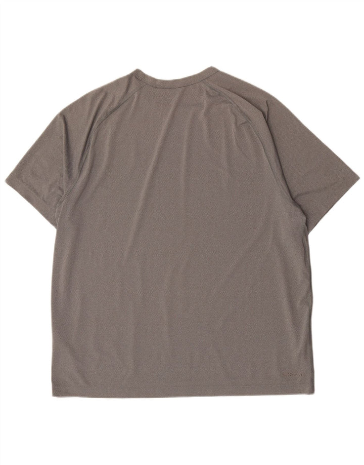 Мужская футболка Nike Dri Fit, большой серый полиэстер