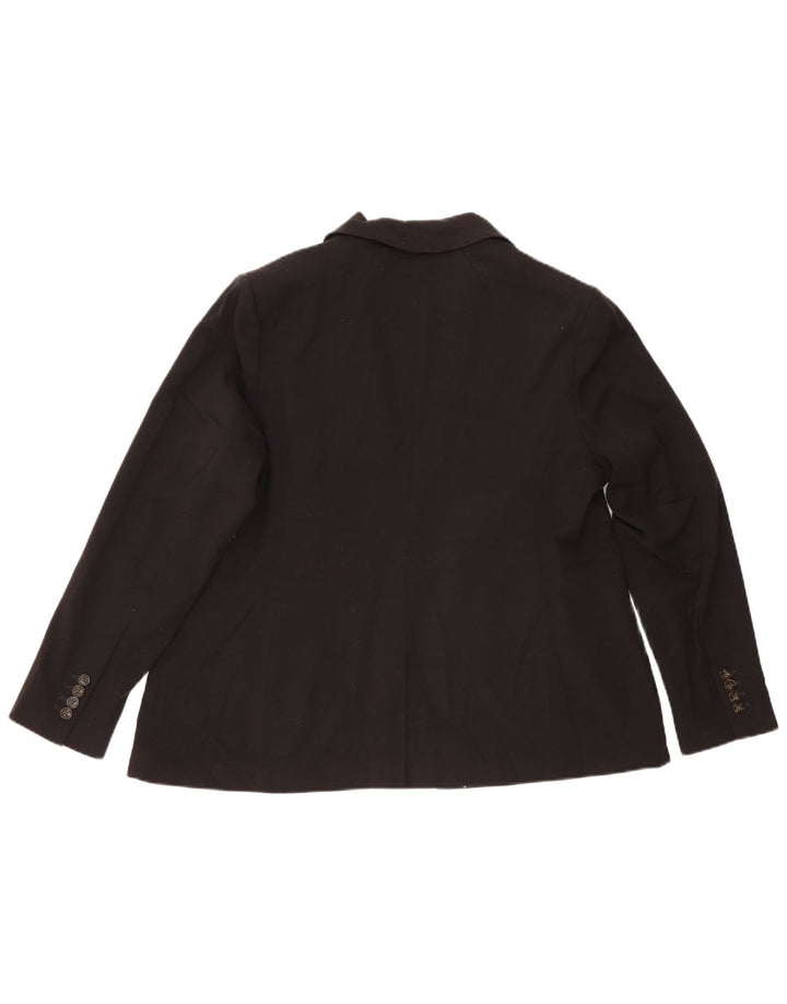 Женский пиджак с 1 пуговицей Marks & Spencer, Великобритания 20, 2XL, черный