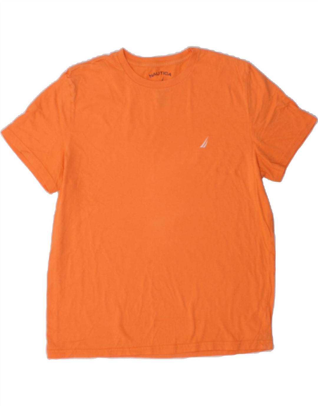 NAUTICA Mens T-Shirt Top Large Orange Cotton Vintage Nautica and Second-Hand Nautica from Messina Hembry 