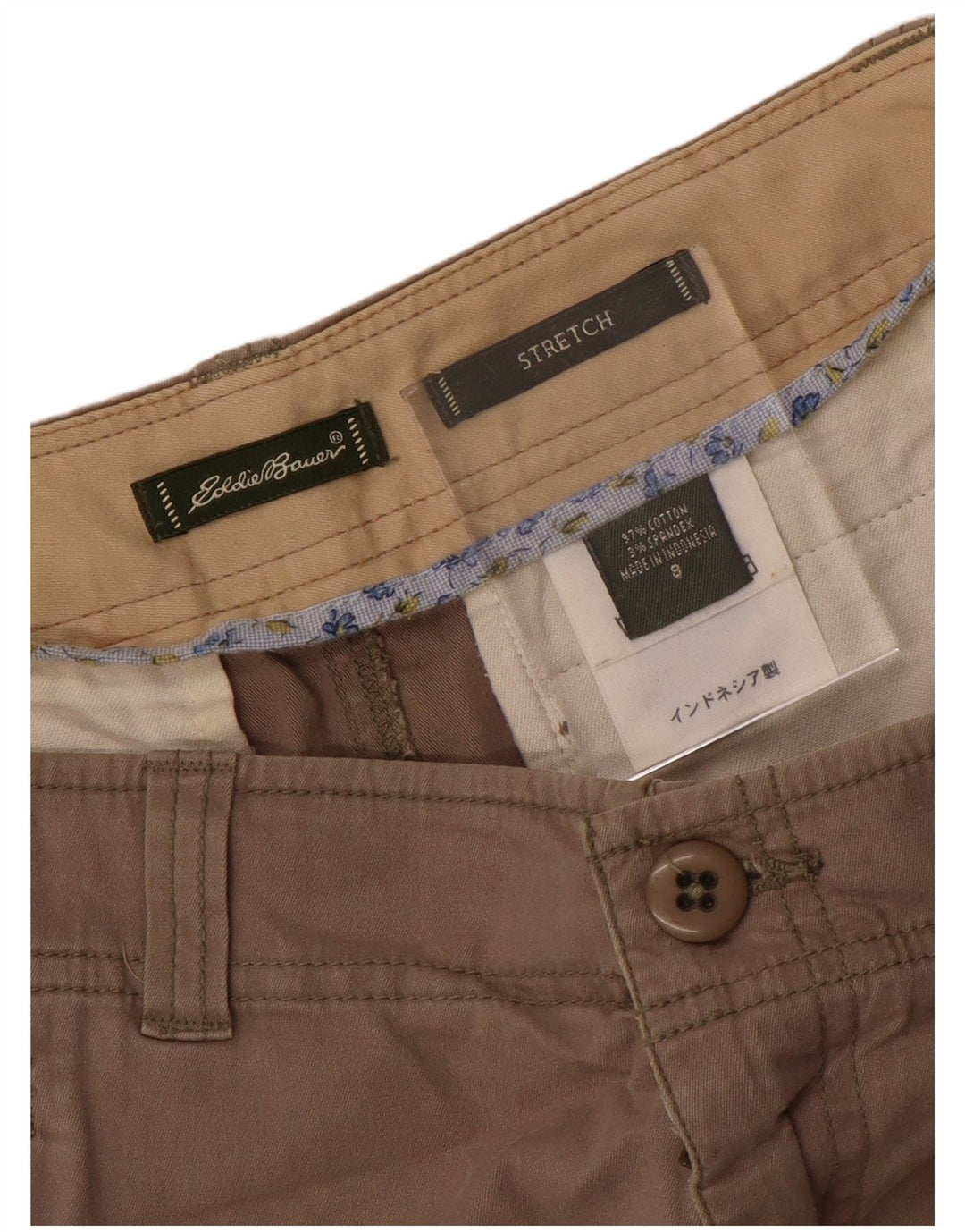 EDDIE BAUER Женская прямая юбка US 8 Medium W30 Серый хлопок