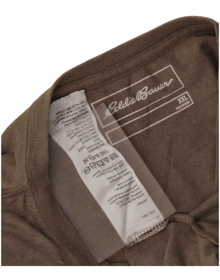 Мужская футболка EDDIE BAUER 2XL, серый хлопок