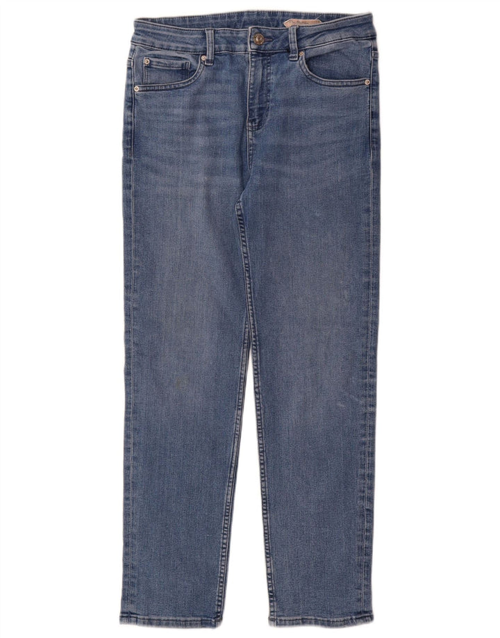 Женские прямые джинсы Marks & Spencer UK 12, средние W30 L29, синие, хлопок