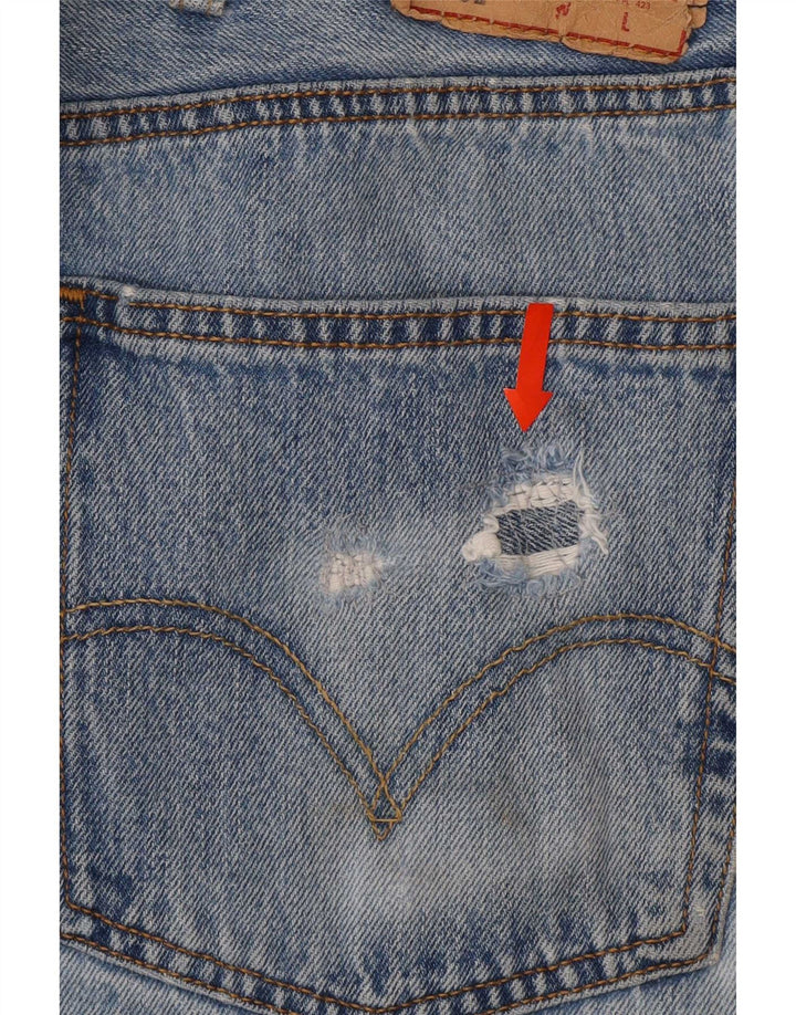 Мужские прямые джинсы Levi's 501 W46 L27 синие, хлопок