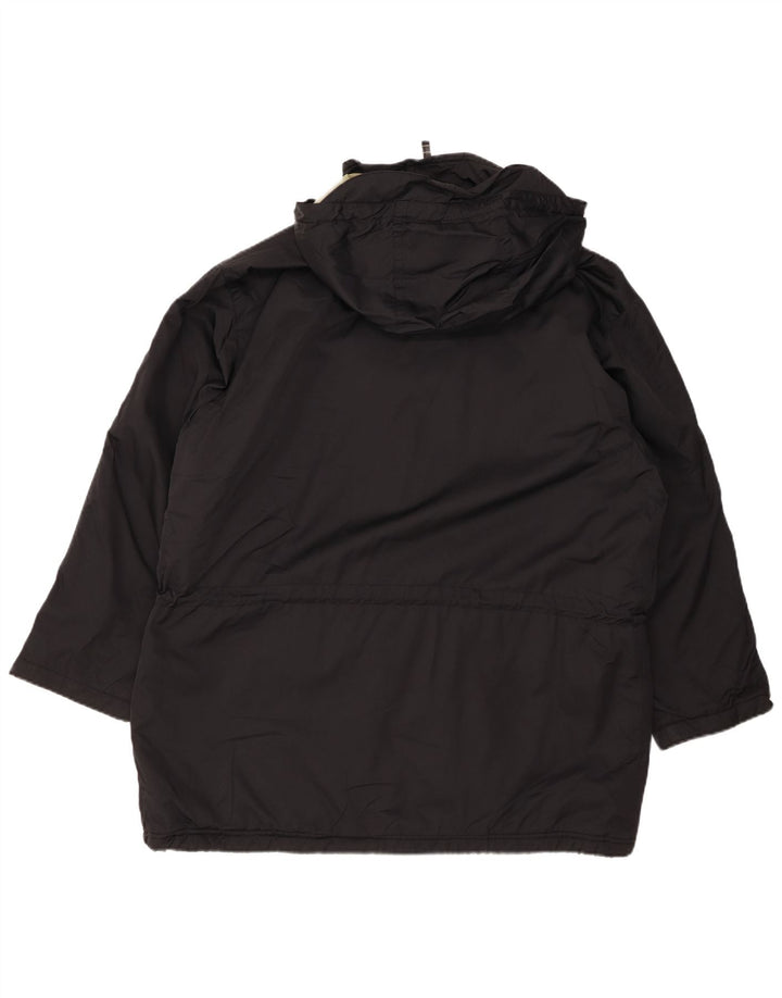 EDDIE BAUER Женская ветровка оверсайз с капюшоном UK 16, большая черная