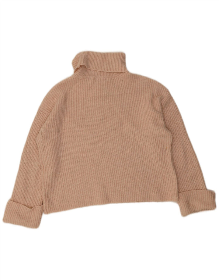 Женский джемпер с высоким воротником Marks & Spencer UK 14, средний оранжевый