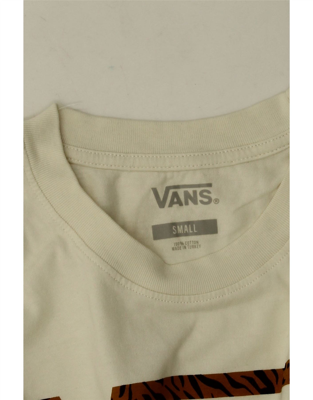 Мужской топ с рисунком Vans, маленький белый хлопок с длинными рукавами