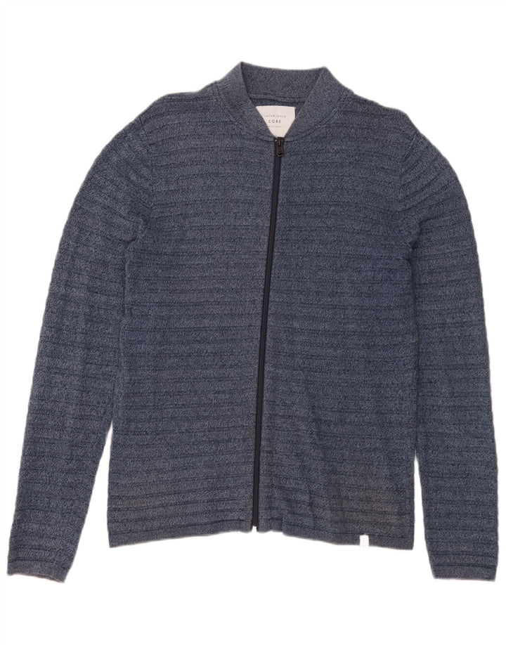 Мужской кардиган Jack & Jones, маленький темно-синий в полоску