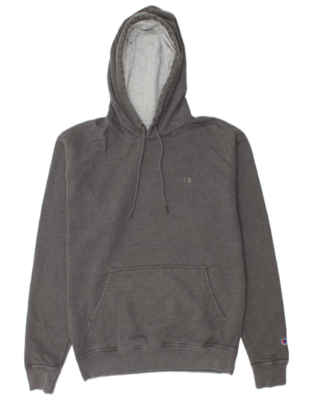 CHAMPION Mens Hoodie Jumper Medium Grey Cotton