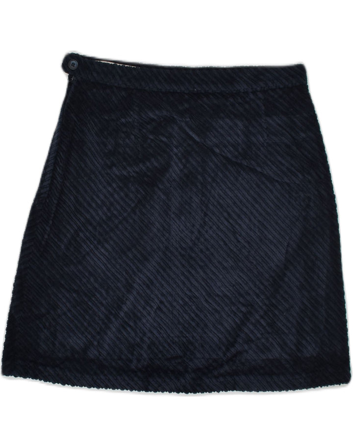 VINTAGE Womens Corduroy Skirt W28 Medium  Navy Blue Pinstripe Cotton | Vintage Vintage | Thrift | Second-Hand Vintage | Used Clothing | Messina Hembry 