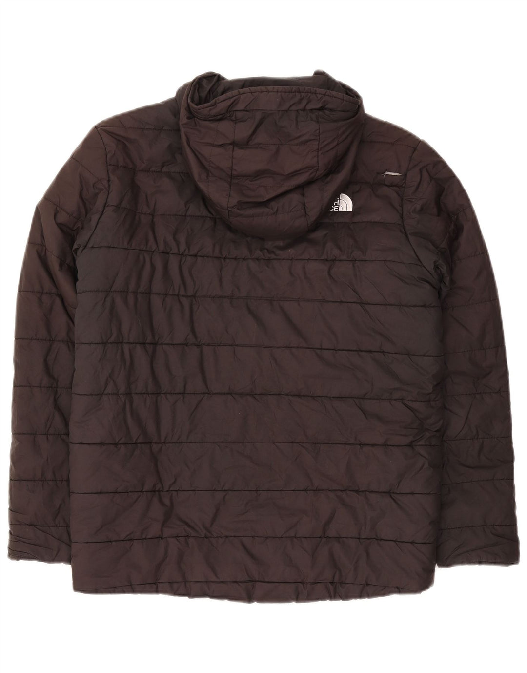 THE NORTH FACE Утепленная куртка с капюшоном для мальчиков 11-12 лет, черная