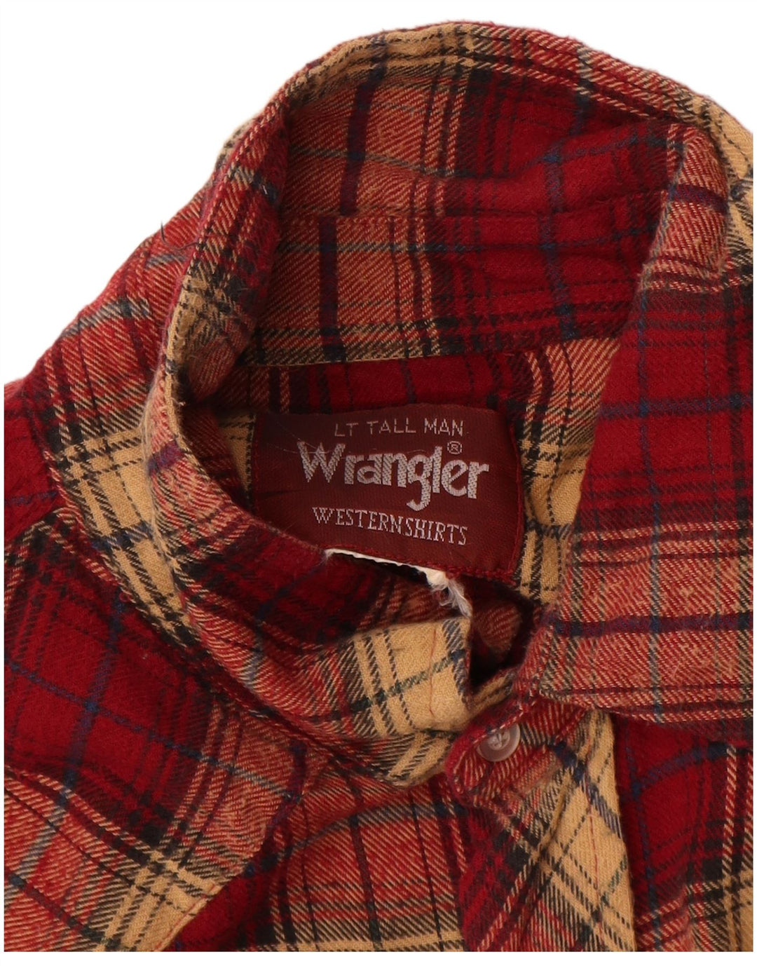 Мужская фланелевая рубашка Wrangler, большая красная клетка