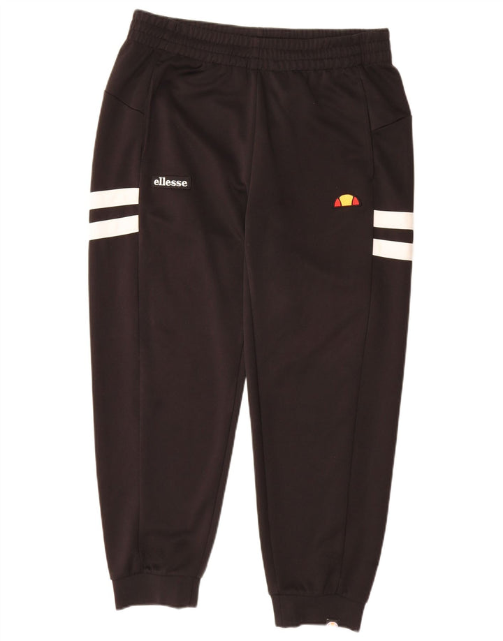 ELLESSE Мужские спортивные брюки Джоггеры Маленькие черные полиэстер с цветными блоками