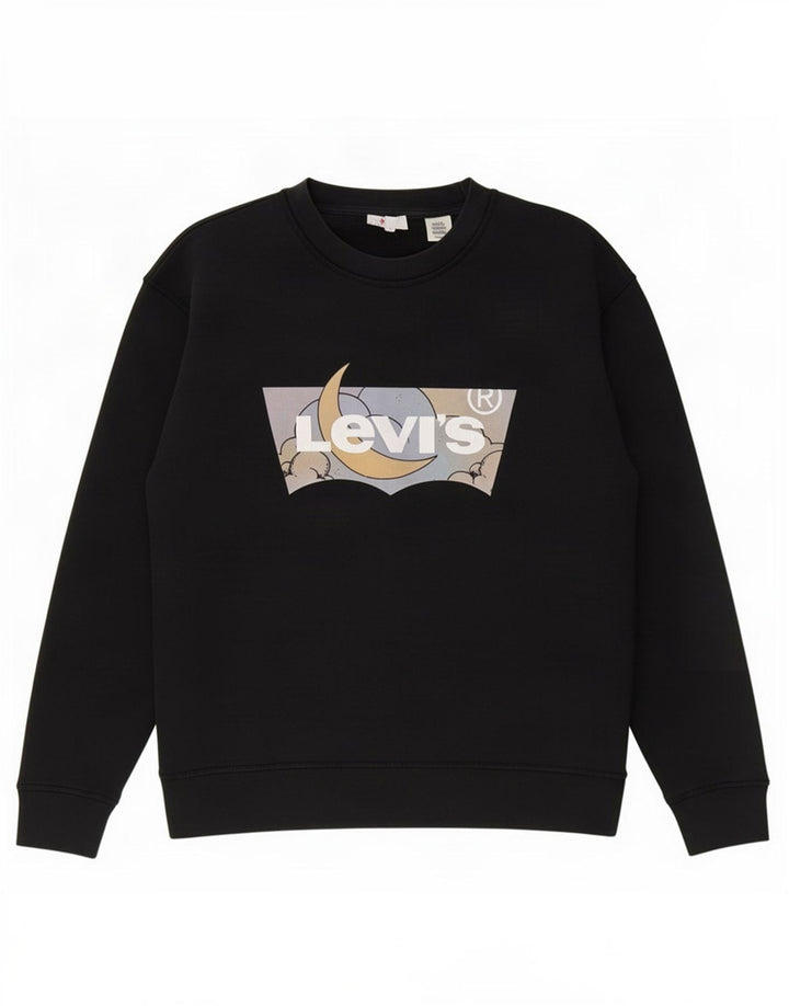 Мужской свитшот с рисунком Levi's, маленький черный