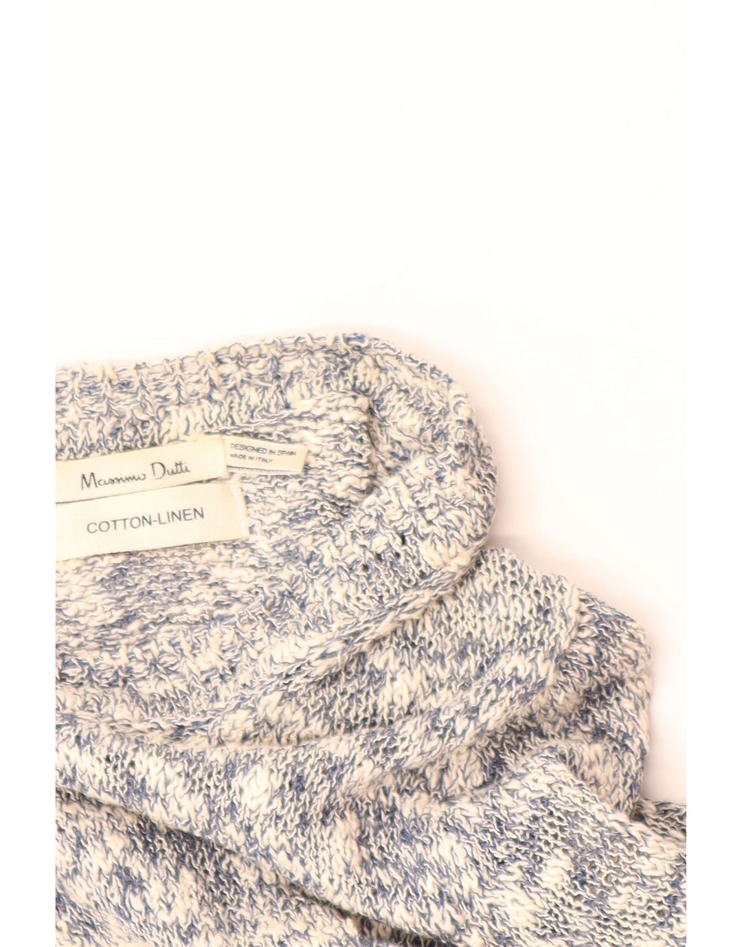 MASSIMO DUTTI Женский кардиган-свитер UK 12, средний серый хлопок в крапинку