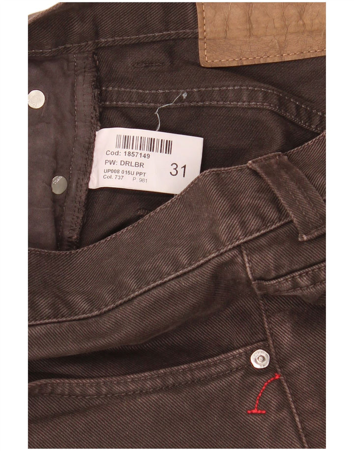 Dondup Мужские узкие джинсы W31 L34 Коричневые хлопковые