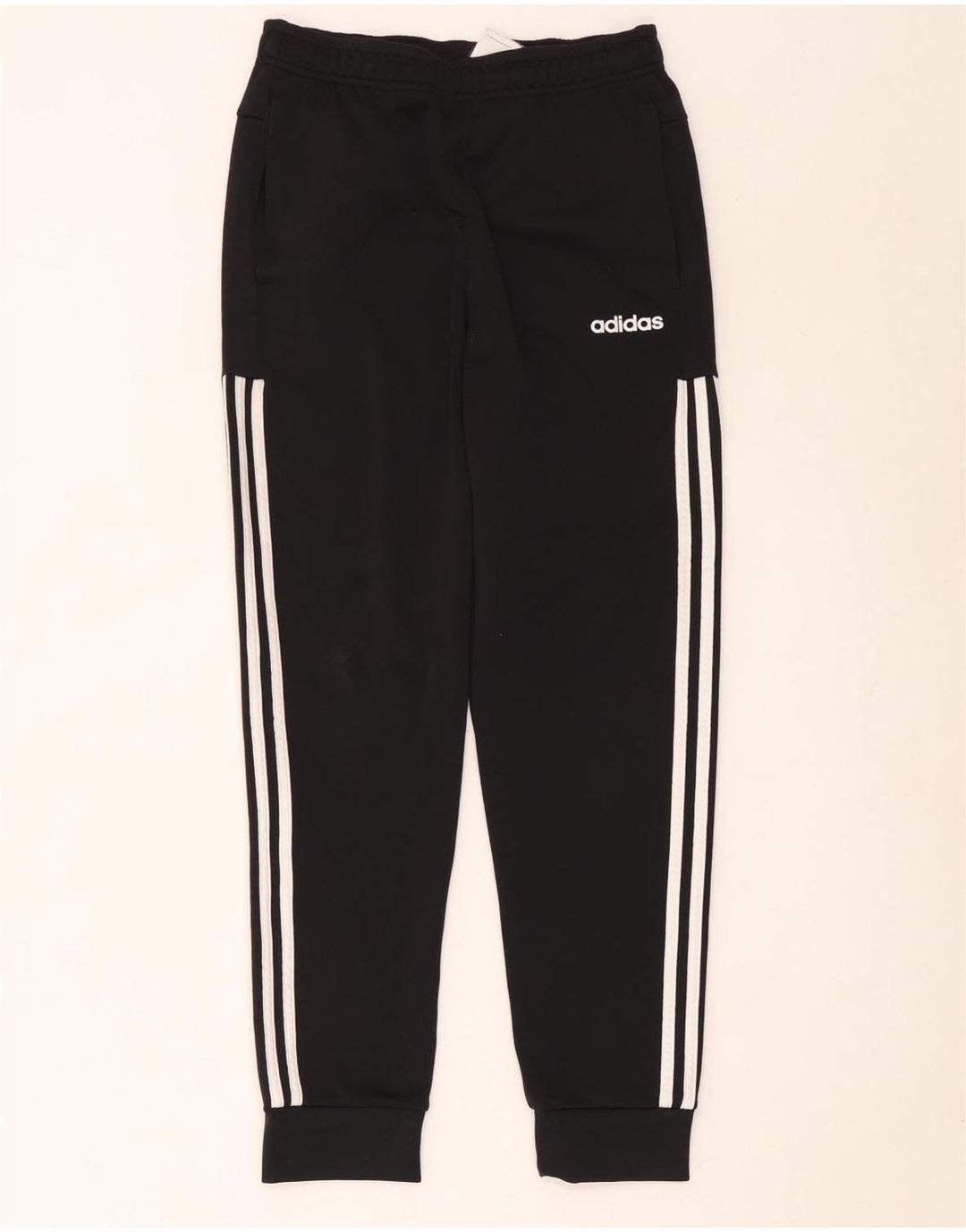 Adidas Мужские спортивные брюки Джоггеры Маленькие черные полиэстер