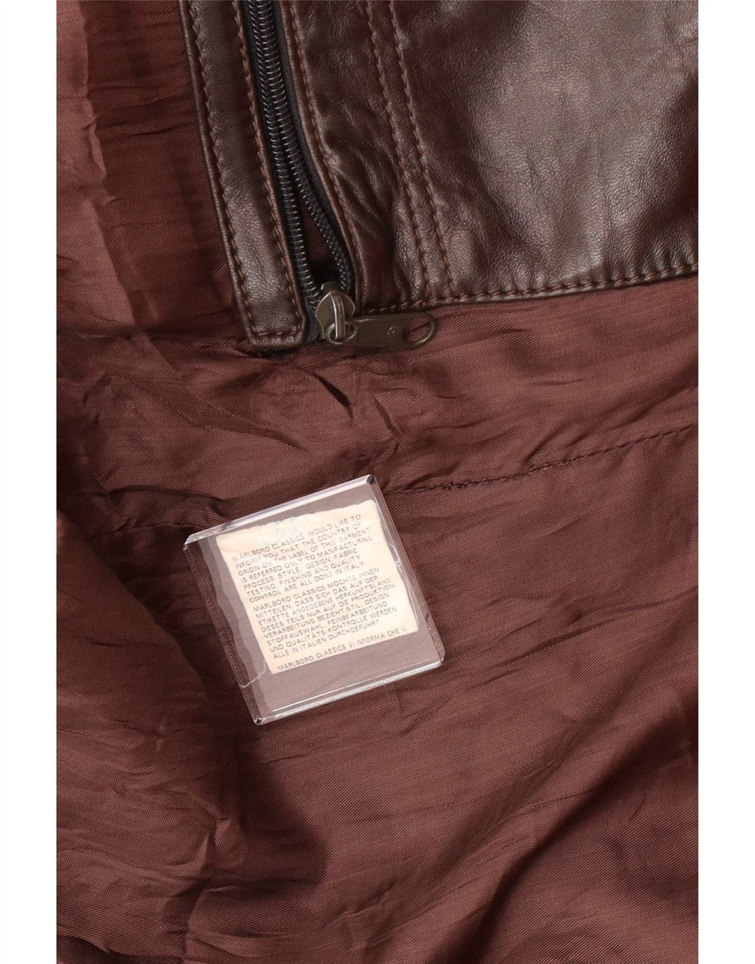 Мужская кожаная куртка VINTAGE UK 38 средний коричневый