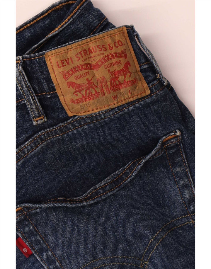 Мужские прямые джинсы Levi's 505 W38 L32 темно-синие, хлопок