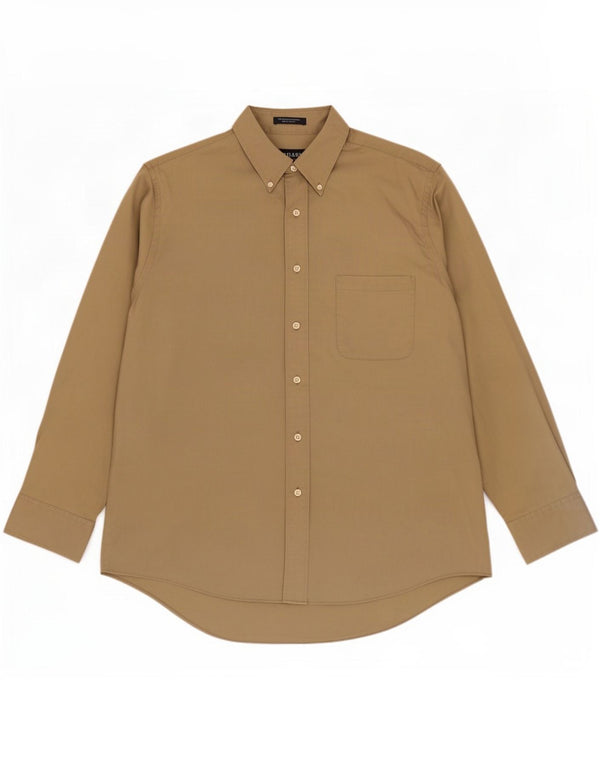 Мужская рубашка Chaps, размер 17 1/2 XL, хлопок цвета хаки