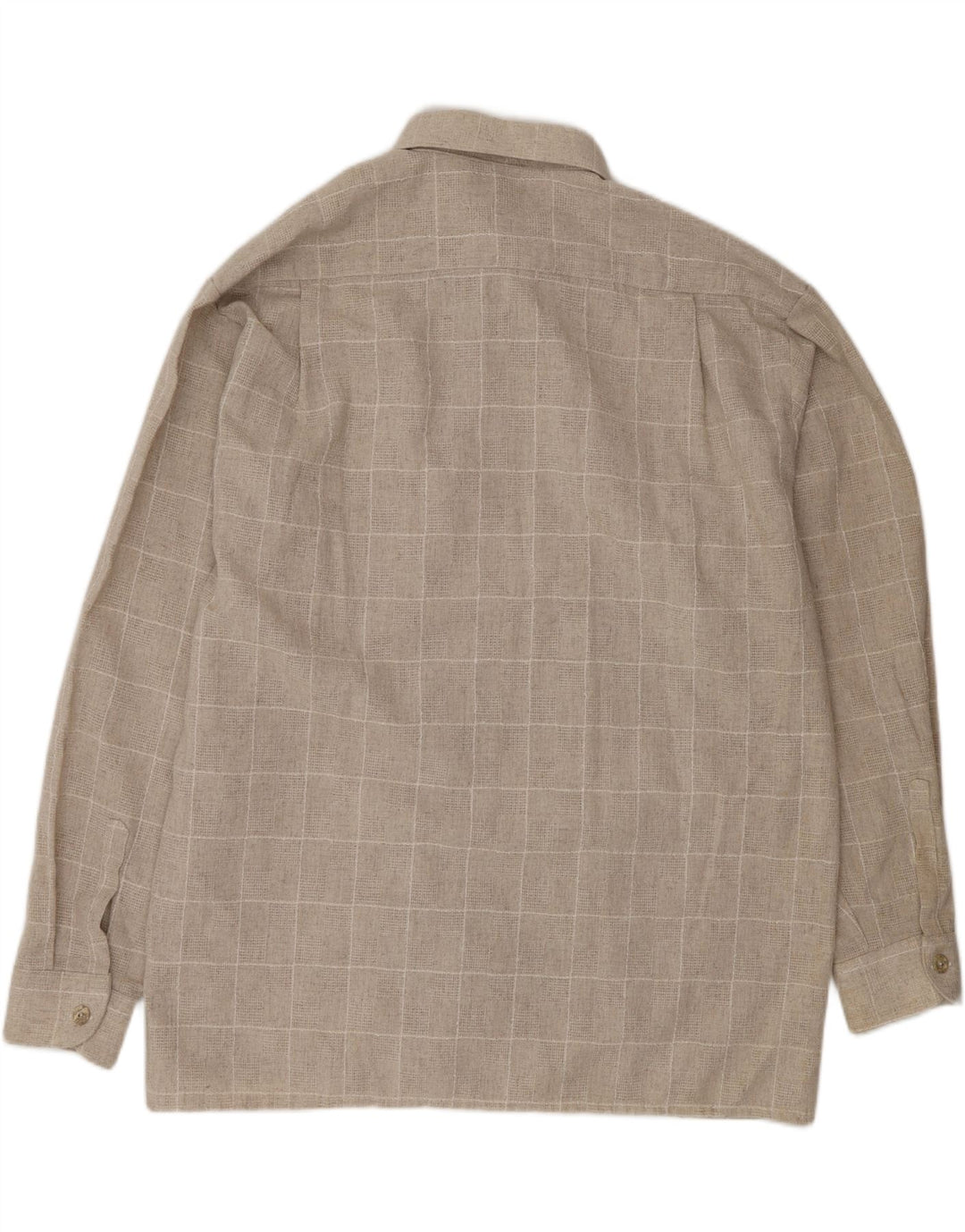 Мужская рубашка VINTAGE 2XL бежевая клетка