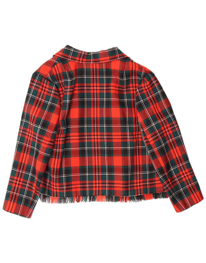 ВИНТАЖНЫЙ комплект женских юбок из 2 предметов EU 42, большой размер W28 L23, шерсть в красную клетку