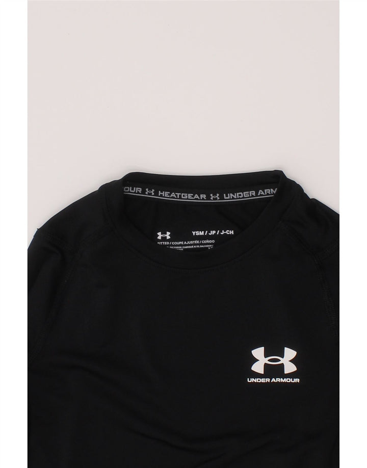 Топ Under Armour для мальчиков с длинными рукавами, 6–7 лет, маленький черный