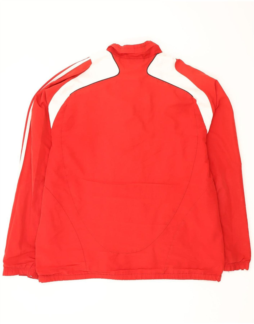 Мужская дождевик ADIDAS UK 48/50 XL Красный полиэстер с цветными блоками