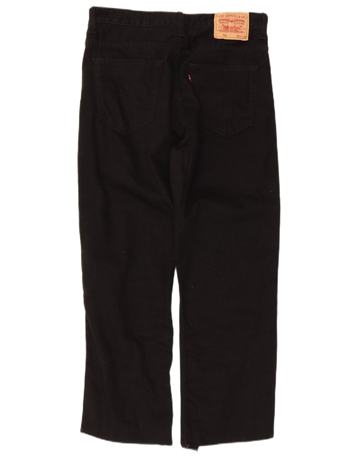 Мужские прямые джинсы Levi's 752 W34 L26, черный хлопок
