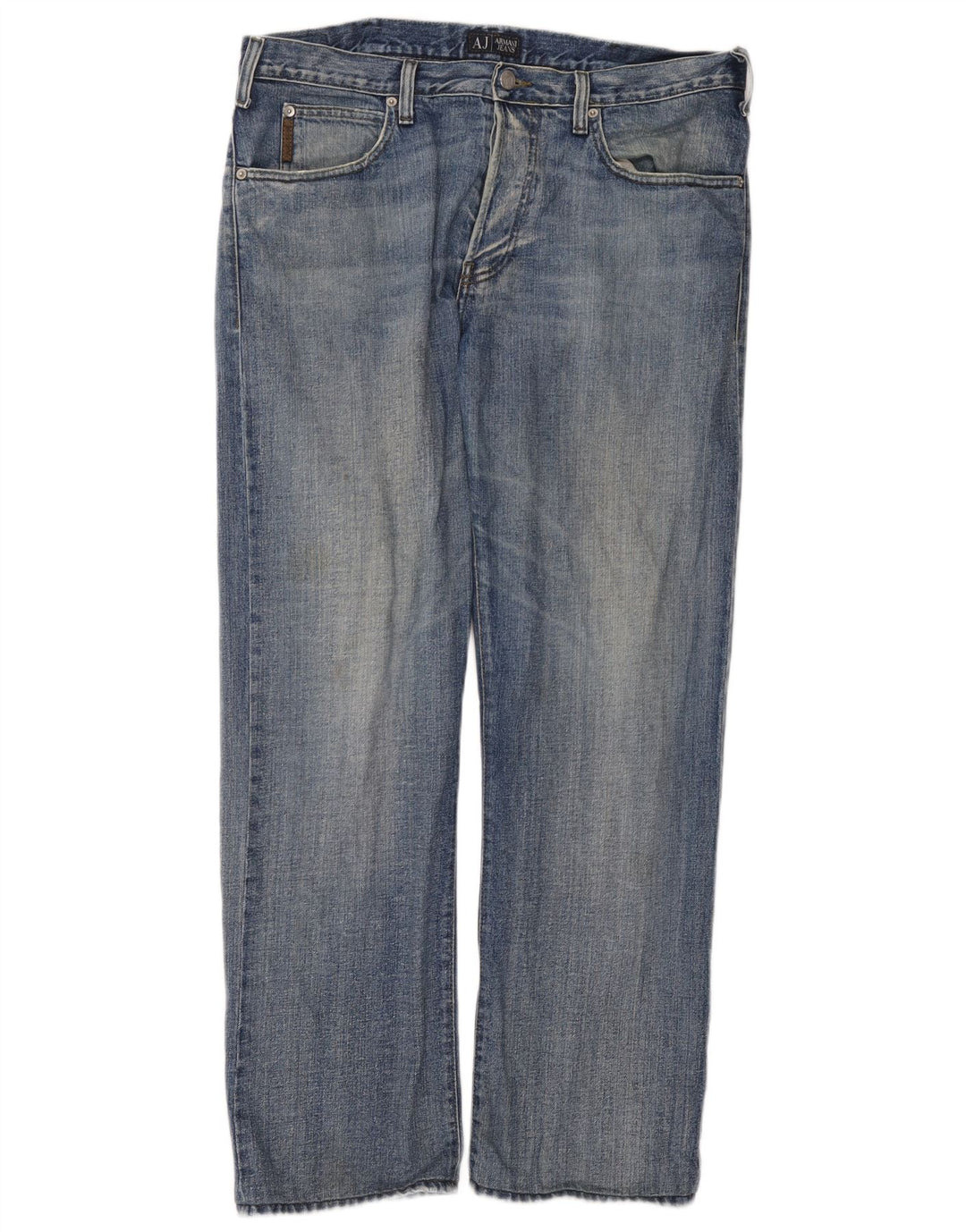 Мужские прямые джинсы Armani W36 L34 синие, хлопок