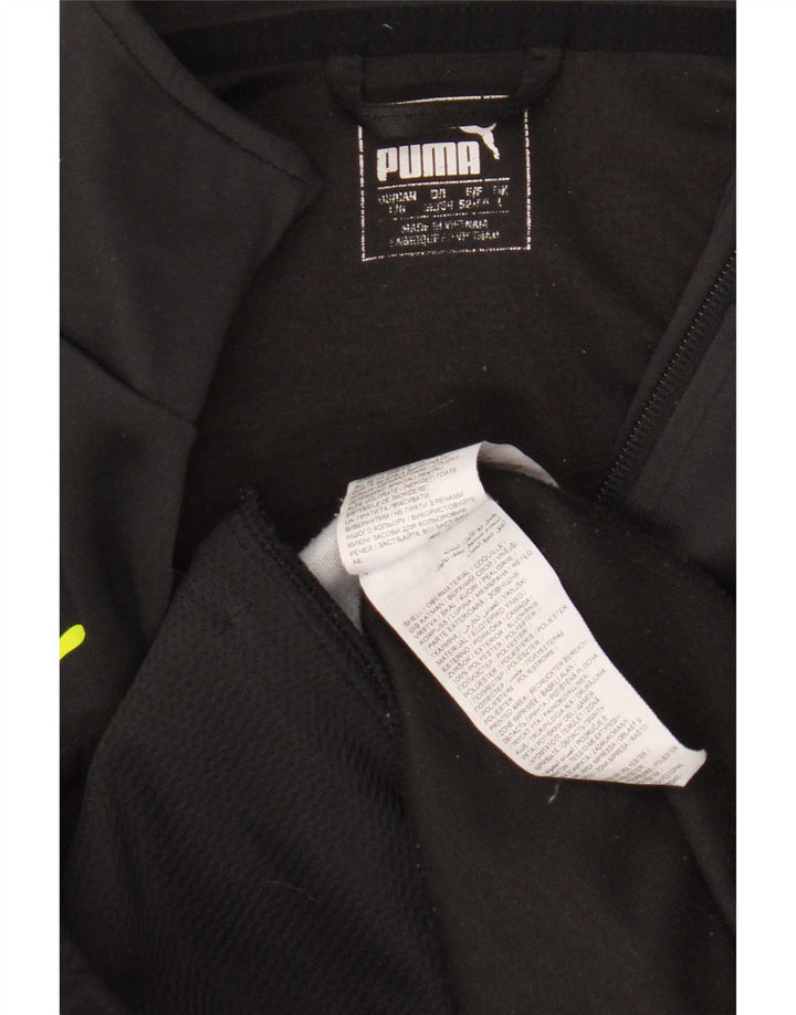 Мужской спортивный костюм Puma, большая черная полиэстеровая спортивная куртка с цветными блоками