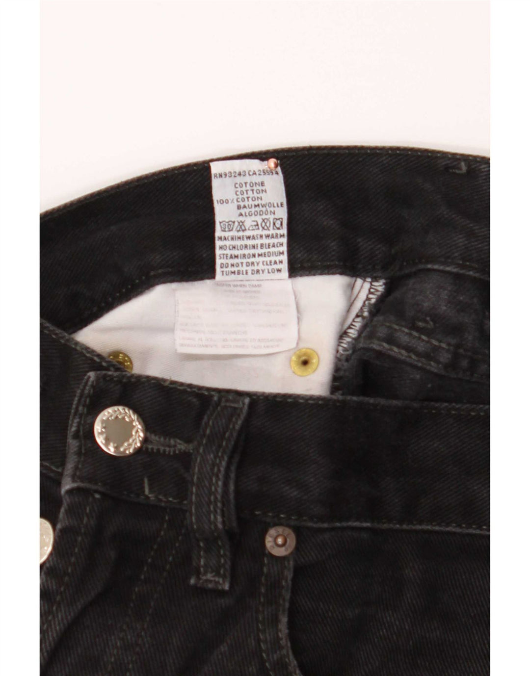 Мужские прямые джинсы Diesel Zathan W29 L32, черный хлопок