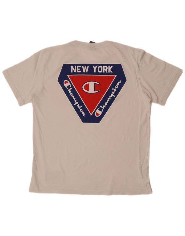 Мужская футболка с рисунком Champion New York Top XL, белая