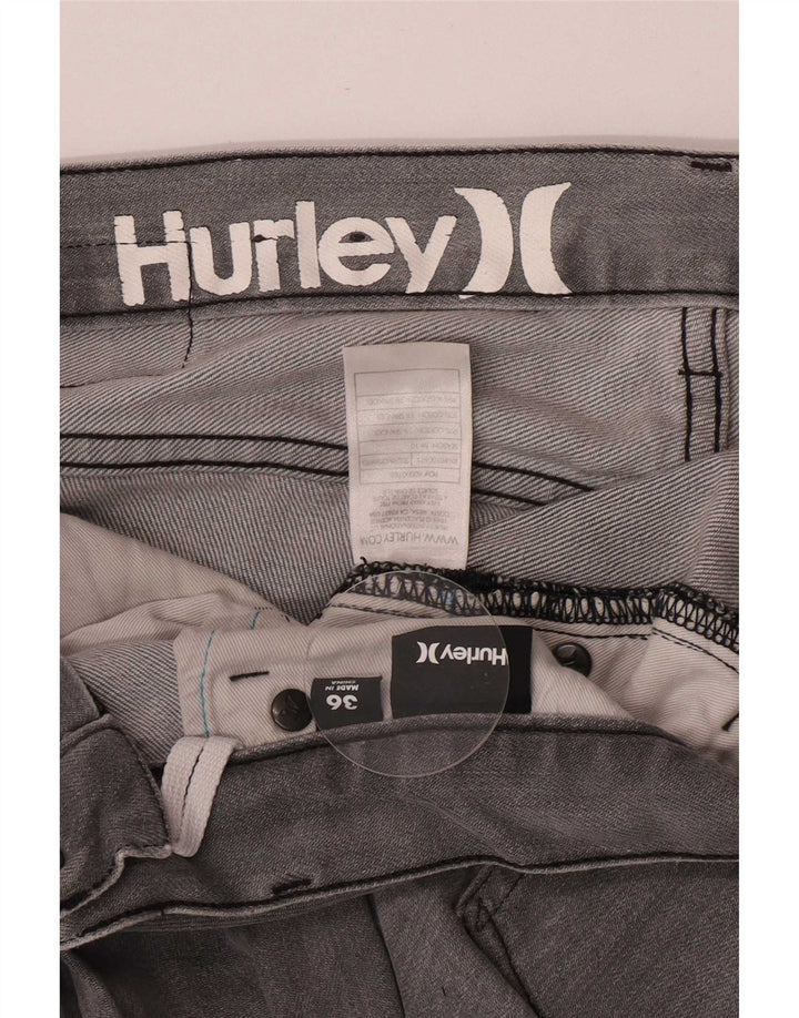 Мужские прямые джинсы Hurley W36 L33, серый хлопок