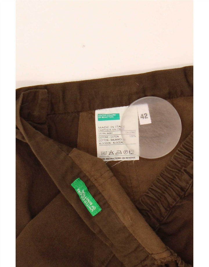 Женские повседневные шорты Benetton IT 42 Medium W28 Коричневые, хлопок