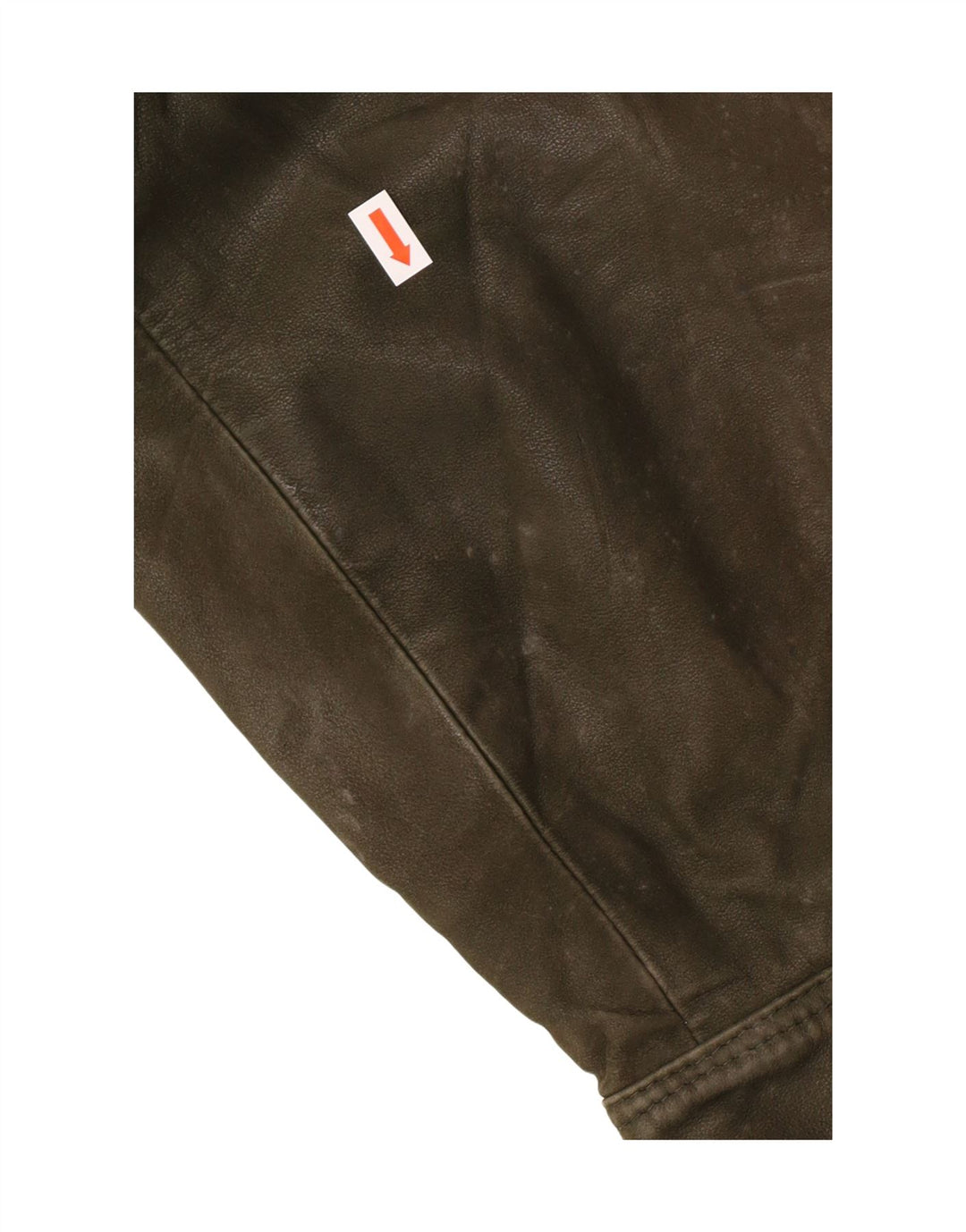 Винтажная мужская кожаная куртка IT 52 XL из кожи цвета хаки