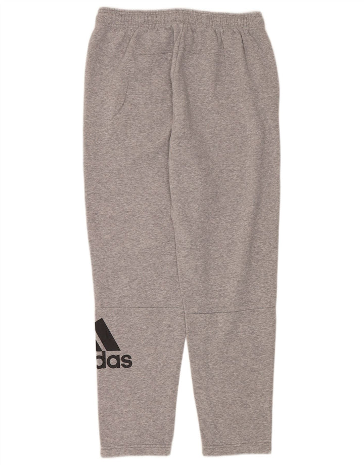 Мужские спортивные брюки Adidas с графическим рисунком, большие серые хлопковые