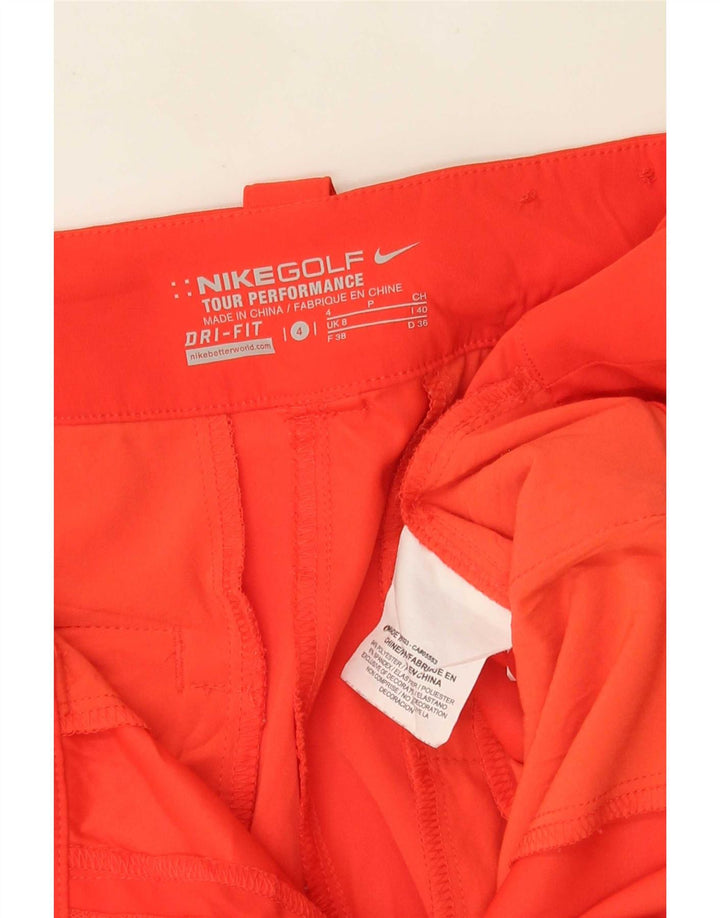 Женские шорты чинос Nike Dri Fit UK 8, маленькие W27, красный полиэстер