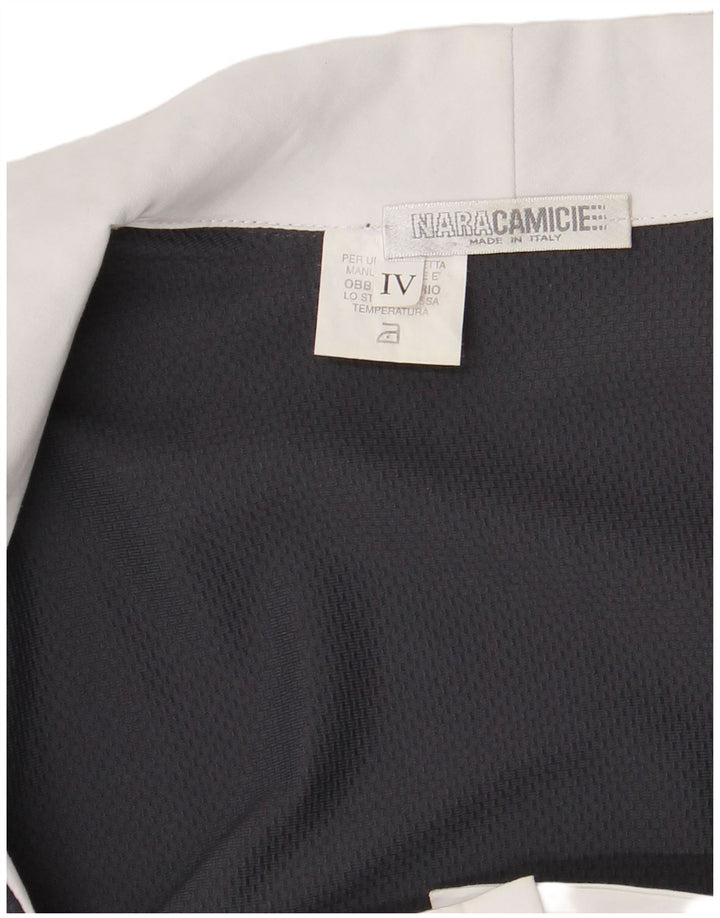 NARACAMICIE Женская блузка-рубашка UK 10, маленькая, темно-синяя, цветной блок