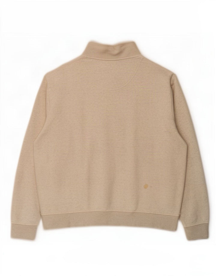 Мужской свитер Orvis с воротником на молнии, 2XL, белый хлопок с крапинками