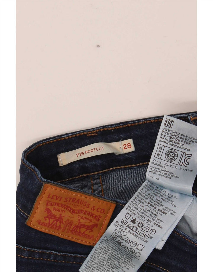 Женские джинсы Levi's 715 Bootcut W28 L32 Темно-синие, хлопок